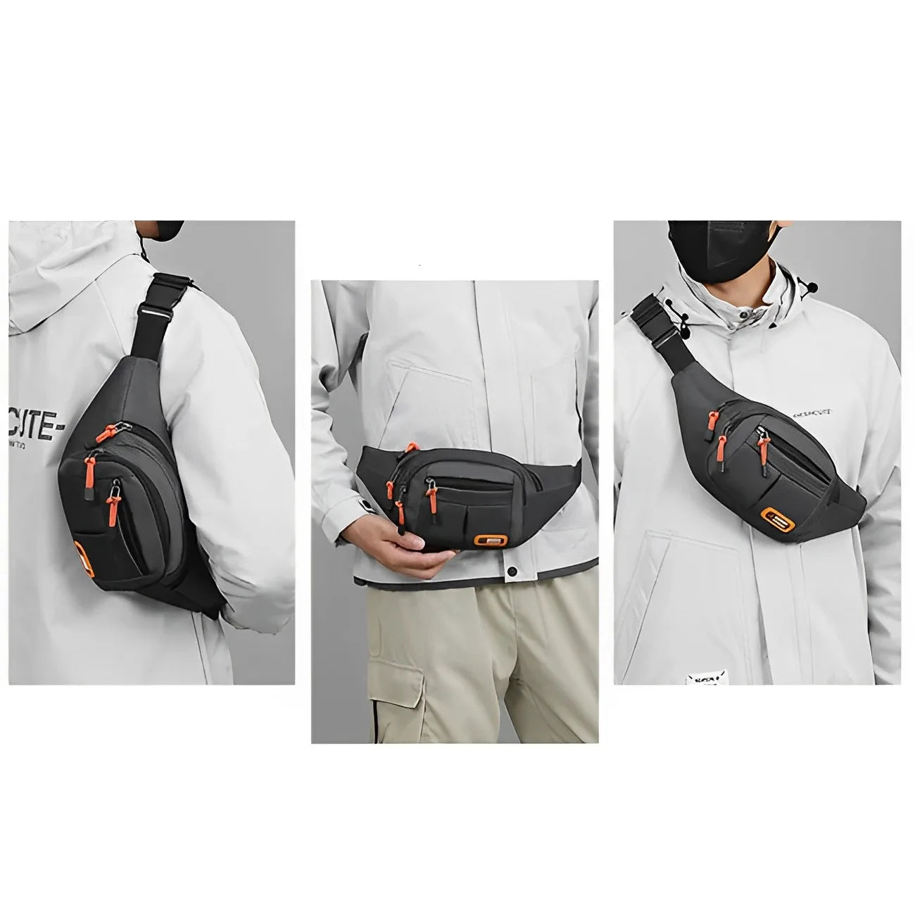 Oxford Waterproof Mobile Waist Bag for Men/Women