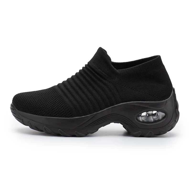 Women's Walking Trainers Fashion Fly Weaving Sock Sneakers 2026