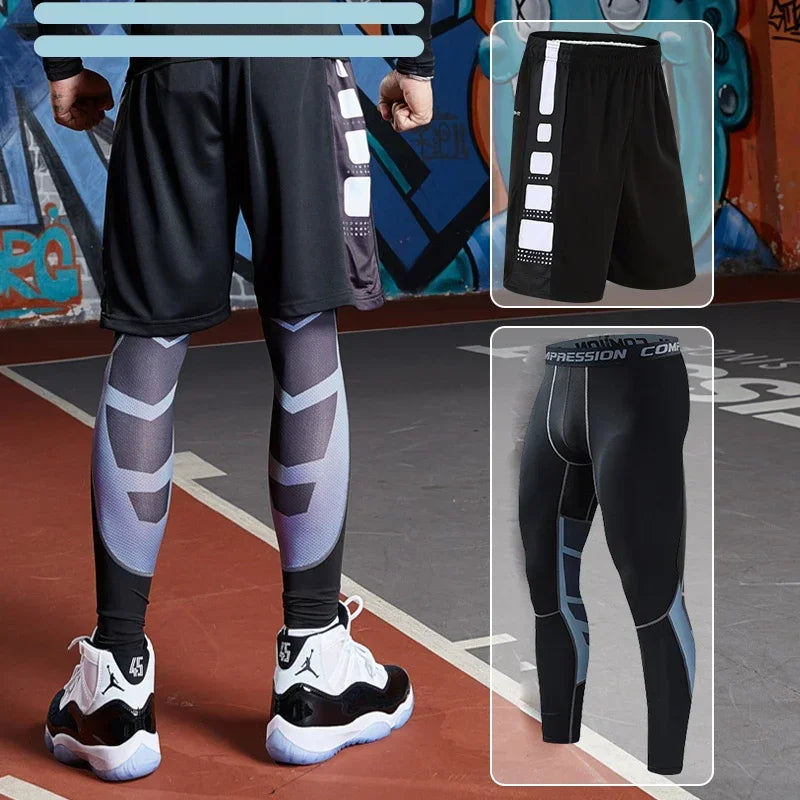 Men's Running Tracksuit Training Fitness Sportswear Set