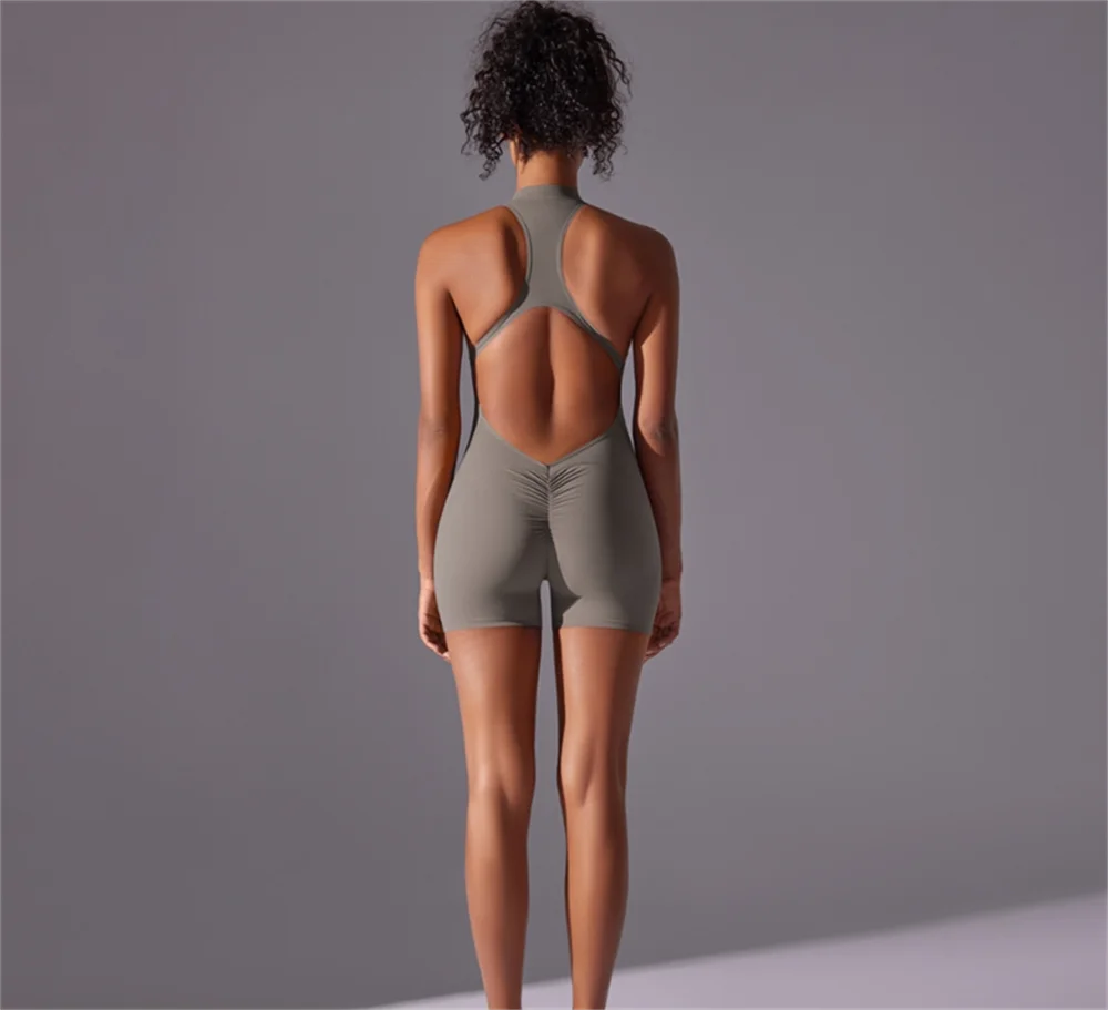 Solid color high-intensity nude tight fitting sports for Women