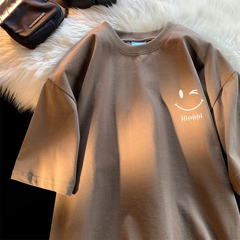 Men's & Women's Smiling Face Funny Fashion Couple Short