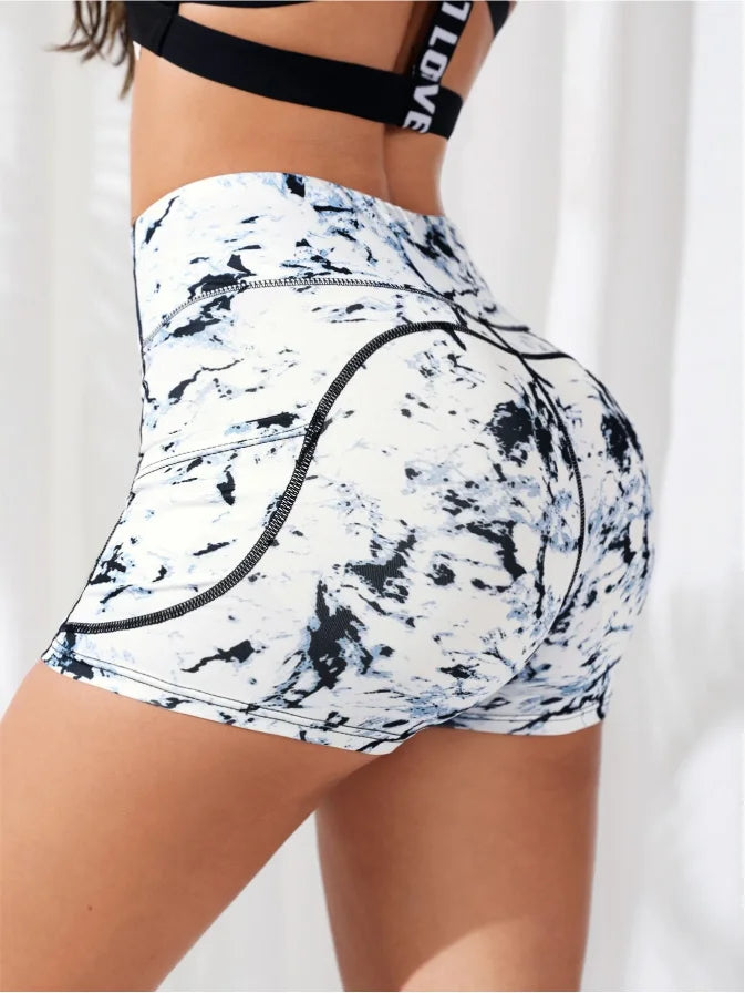 High-Waist Fitness Yoga Shorts Women's Sportswear