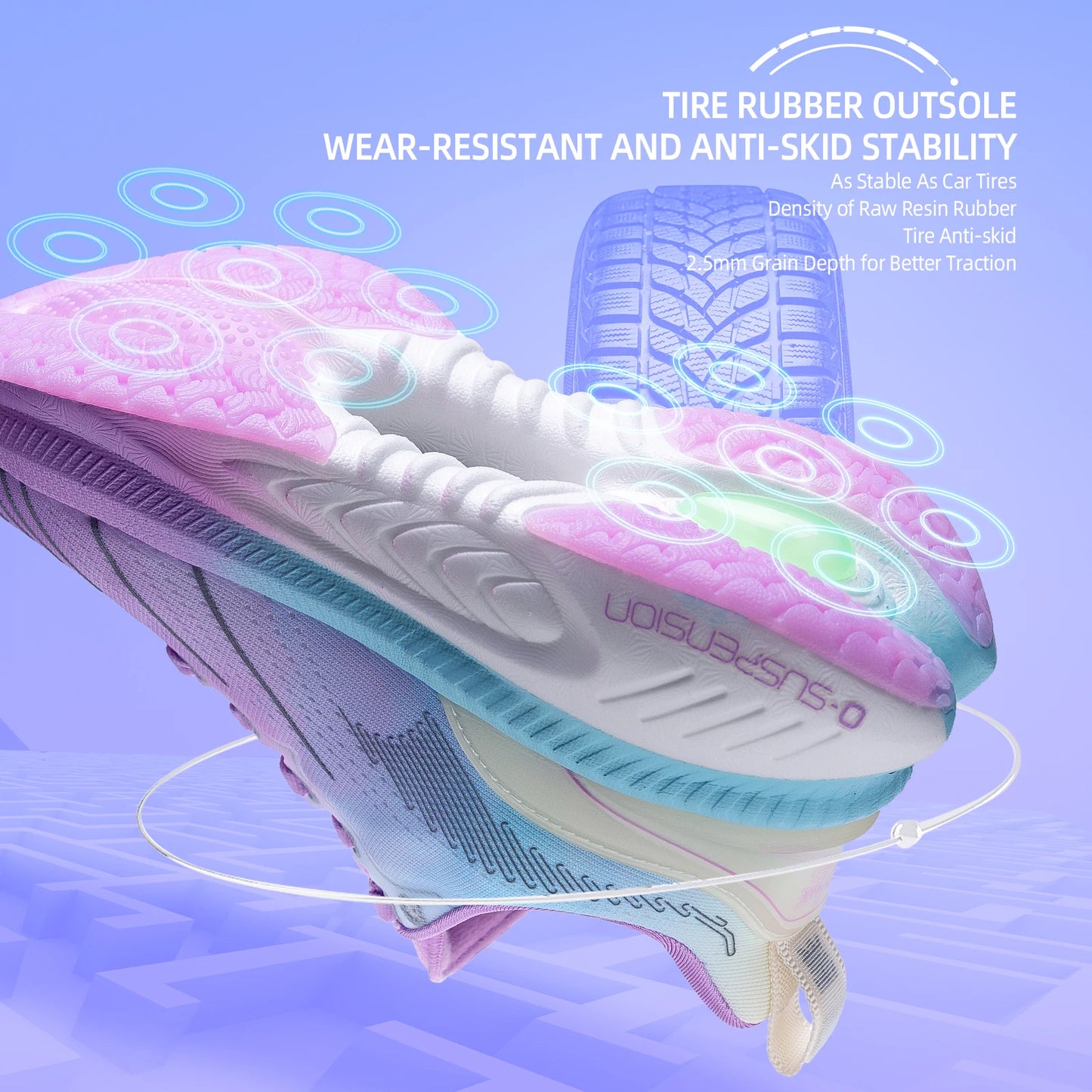 ONEMIX Running Shoes for Women (Asian Design)