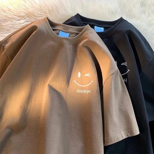 Men's & Women's Smiling Face Funny Fashion Couple Short