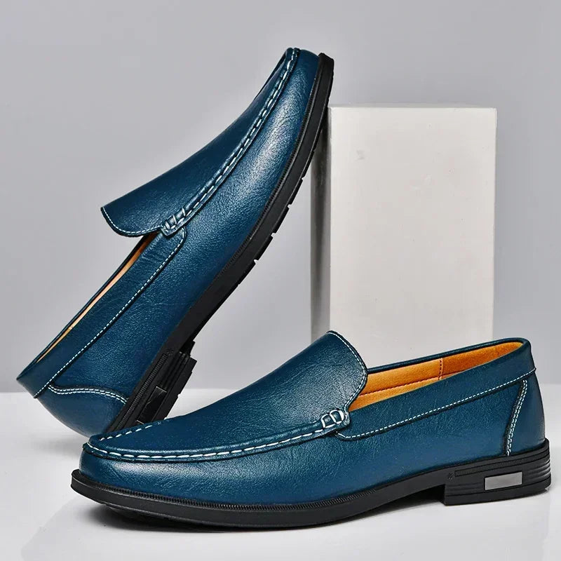 Genuine Leather Men Footwear Slip for Men Formal Shoes Loafers Moccasins