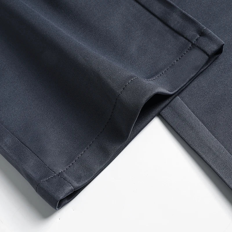 Men's Pants Thin Straight Stretch Casual Pants with Ironing