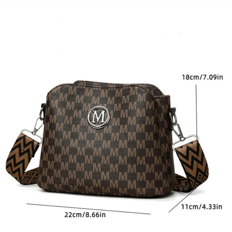 Synthetic Faux Leather Shoulder Bag For Women
