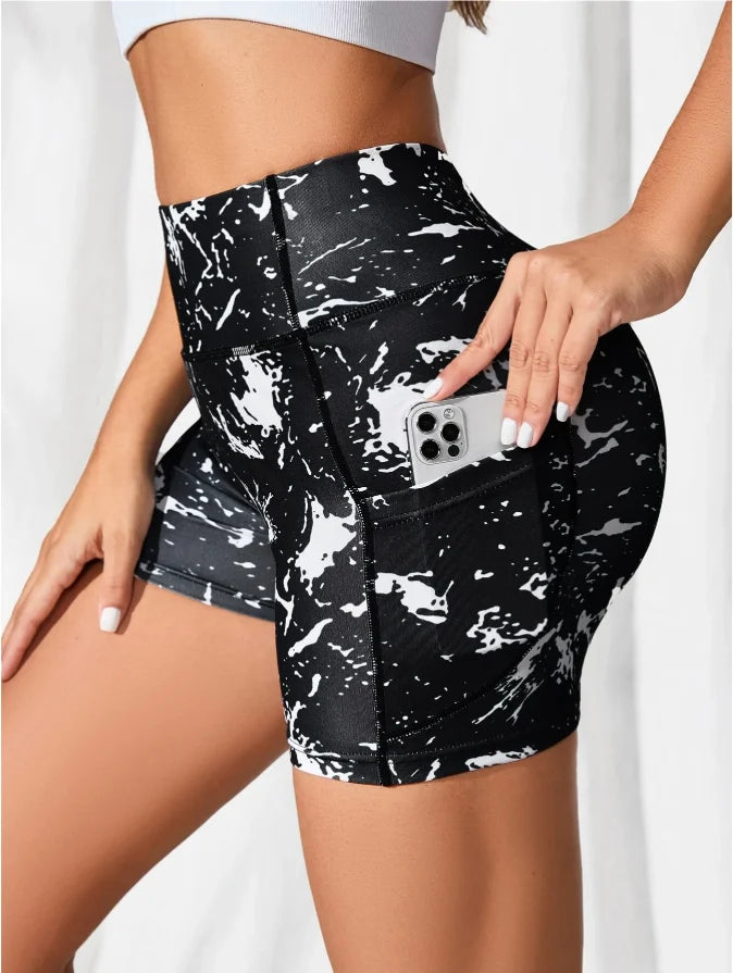 High-Waist Fitness Yoga Shorts Women's Sportswear