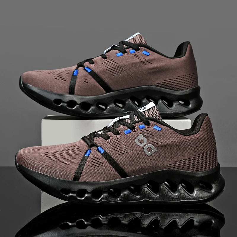 Spring new men's sports shoes for outdoor running shoes with cushioning and lightweight design