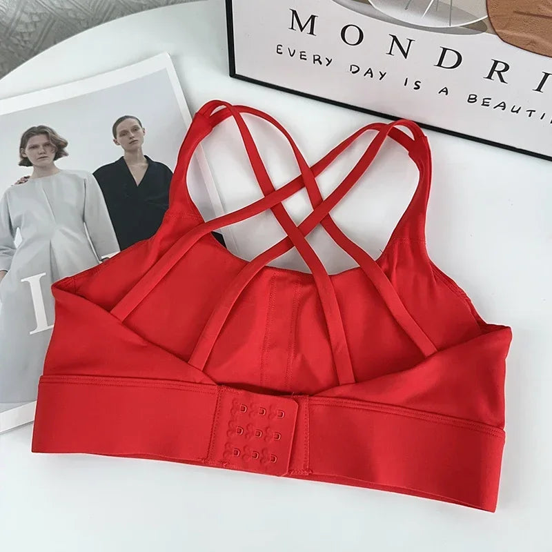 Fitness Tops Fashion Cross Back Women Sport Bra