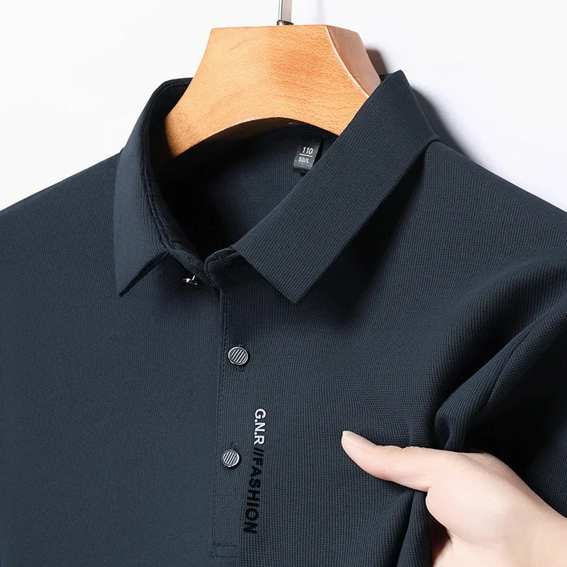 Men's Short Sleeve Solid Color Polo Shirt