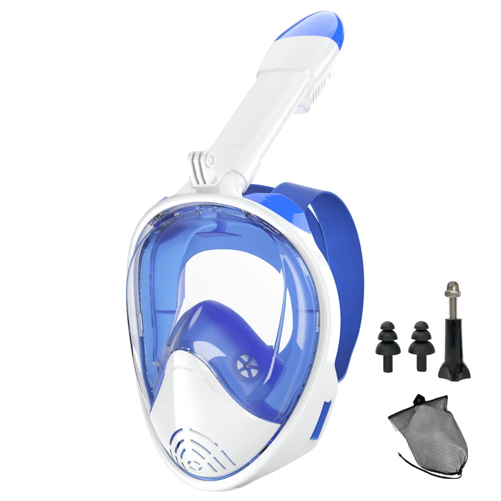 Full Face Snorkel Mask Silicone Diving Mask For Adults