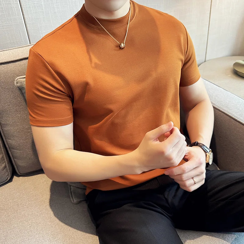High-quality Men's Short-sleeved T-shirt, Cotton 85%