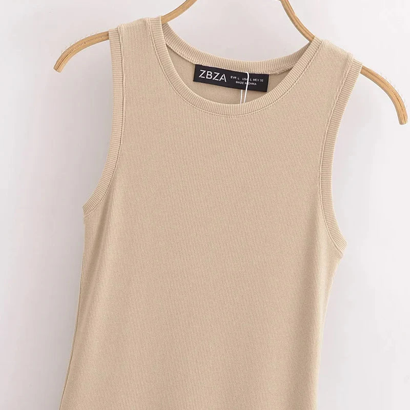 Women's long Dresses 2026 Spring Sleeveless Elegant Dresses Fashion