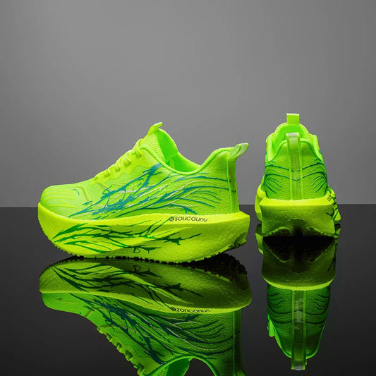 Running Shoes Men/Women Carbon Board (Breathable Lightweight, Comfortable Athletic Nonskid Sneakers)