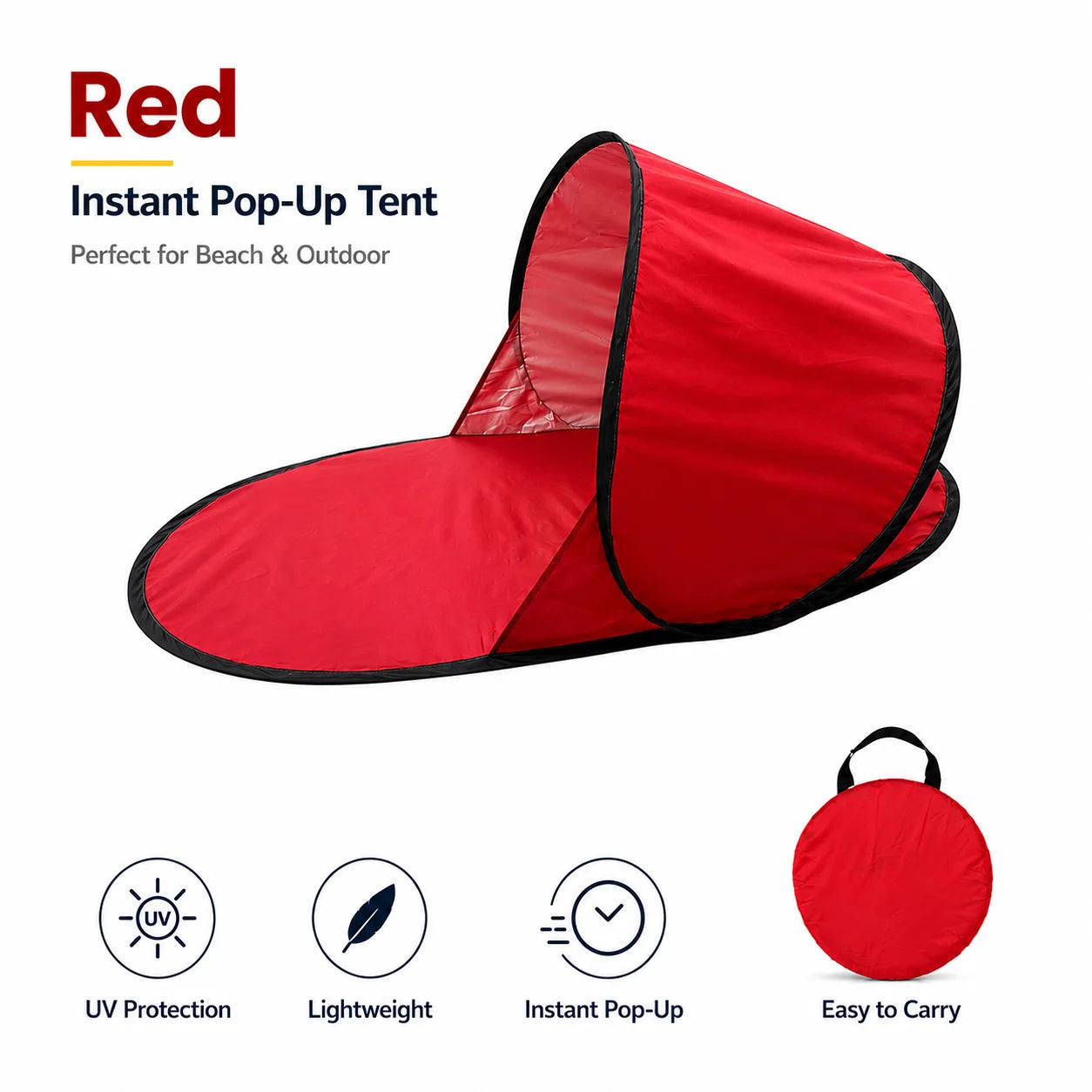 Outdoor portable automatic pop-up beach tent, sunshade,