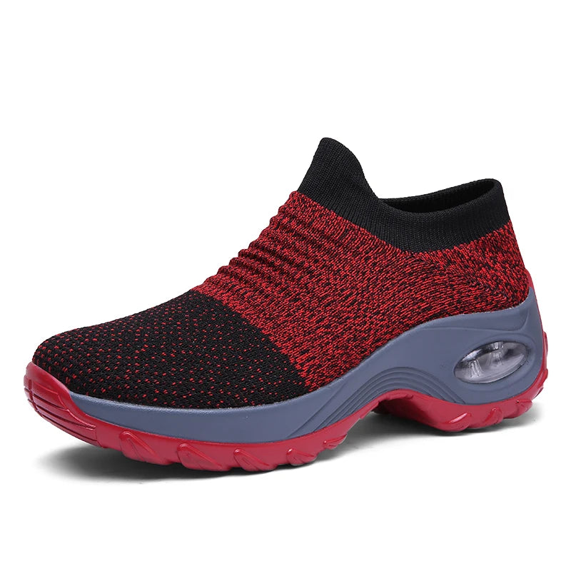Women's Walking Trainers Fashion Fly Weaving Sock Sneakers 2026