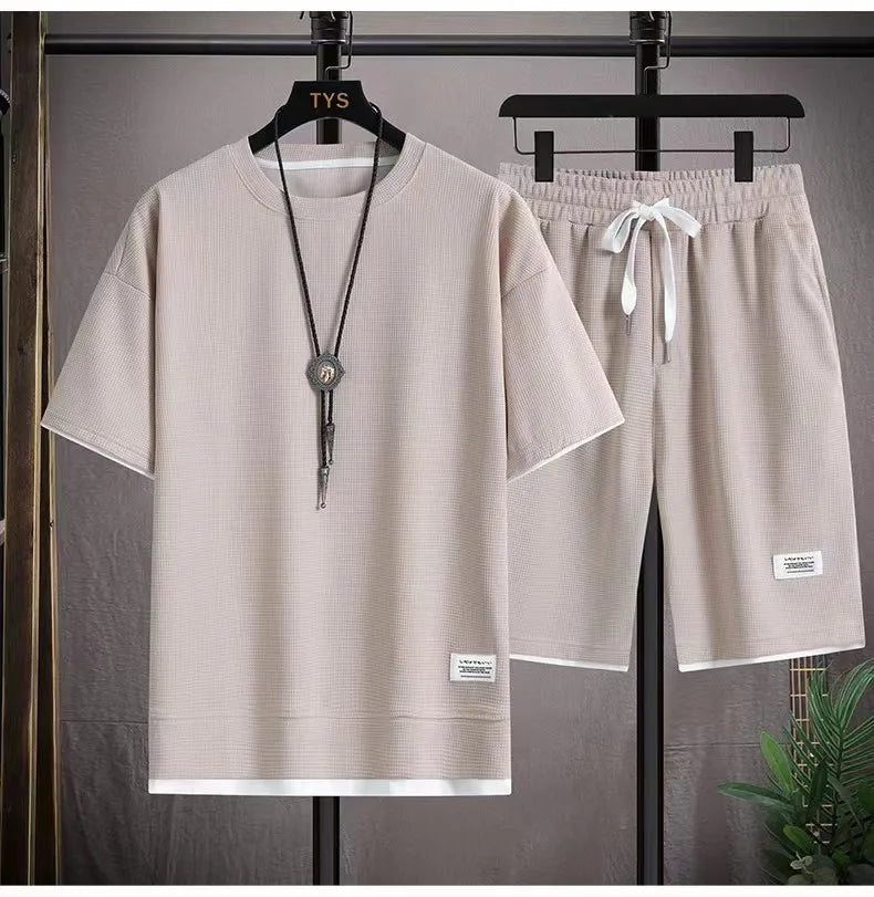 Sportswear Set for Men Tights Gym T-Shirts Pants Shorts Clothing Outfit