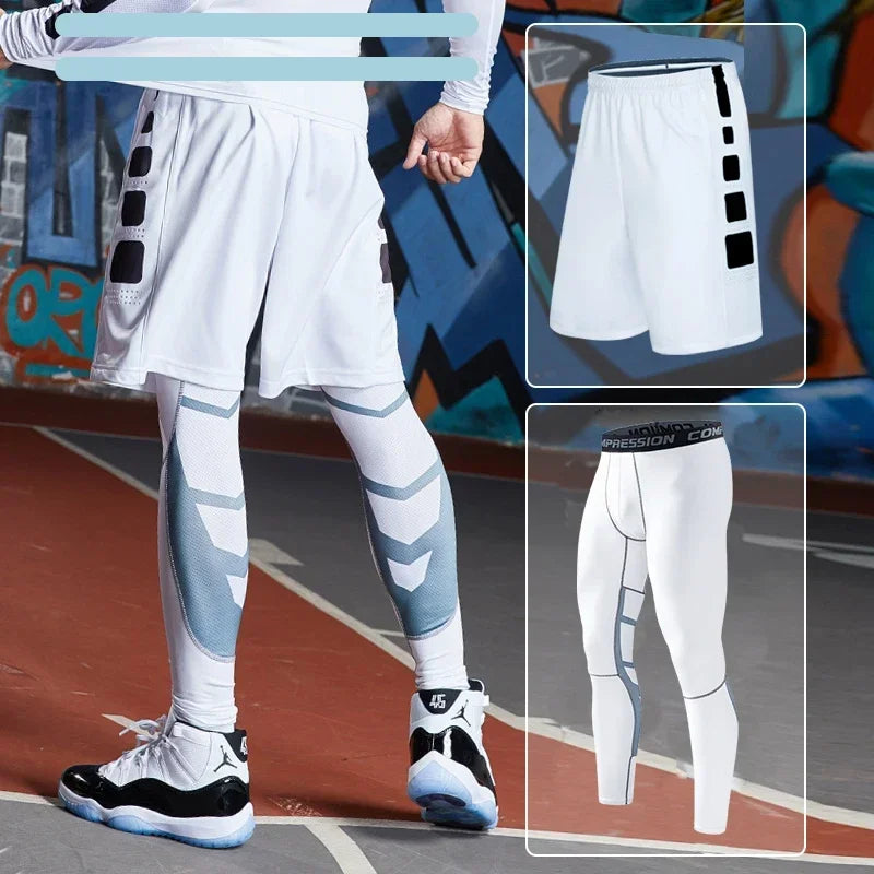 Men's Running Tracksuit Training Fitness Sportswear Set