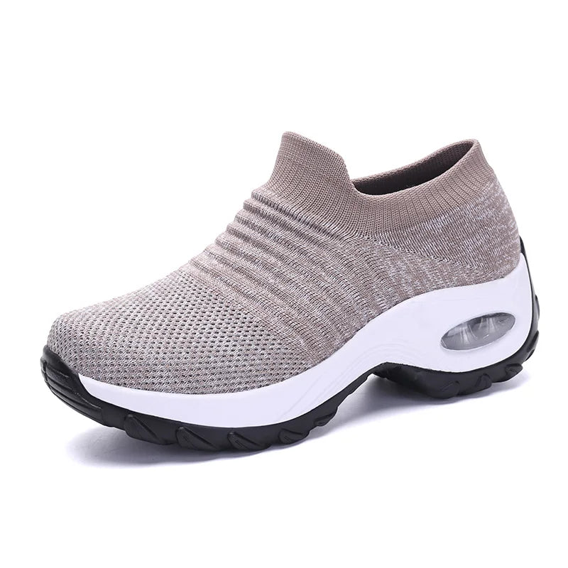 Women's Walking Trainers Fashion Fly Weaving Sock Sneakers 2026