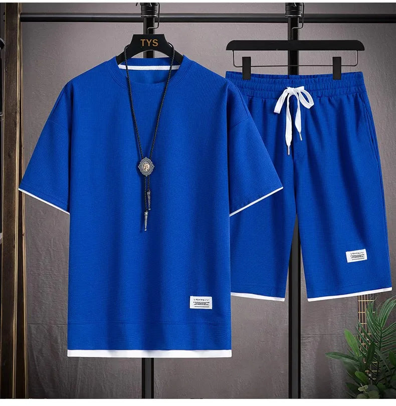 Sportswear Set for Men Tights Gym T-Shirts Pants Shorts Clothing Outfit