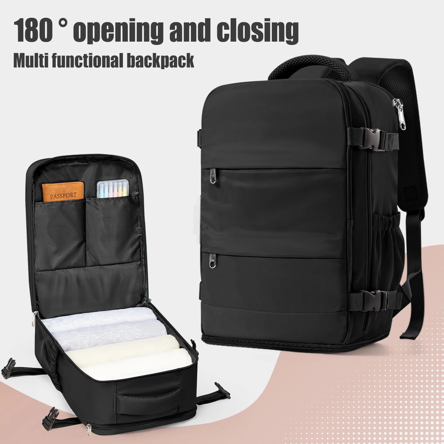 Backpack 40x30x20 Cabin Bag Travel Backpack for Men and Women