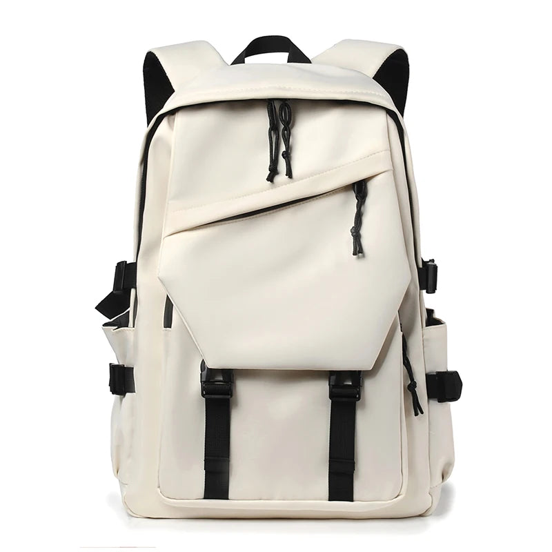 Simple luxury solid high quality backpack  for men