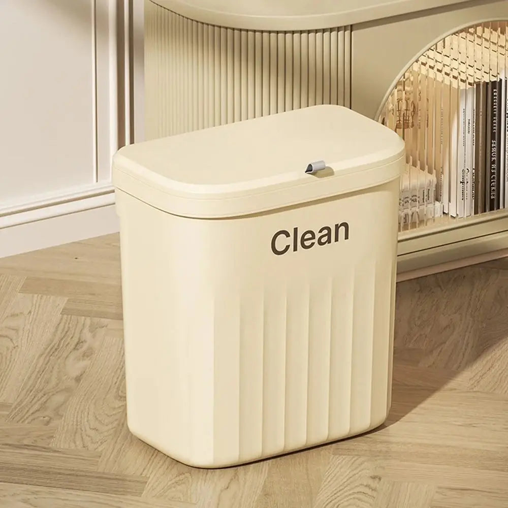Durable Trash Can Wall Mounted Hanging With Lid Kitchen Bin
