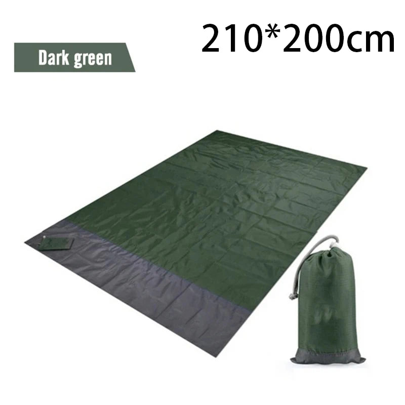 2x2.1m Waterproof Pocket Beach Blanket Folding for Outdoor activity