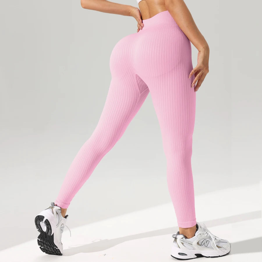 Women Sports Leggings Seamless Yoga Pants w/Tummy Control Sportswear