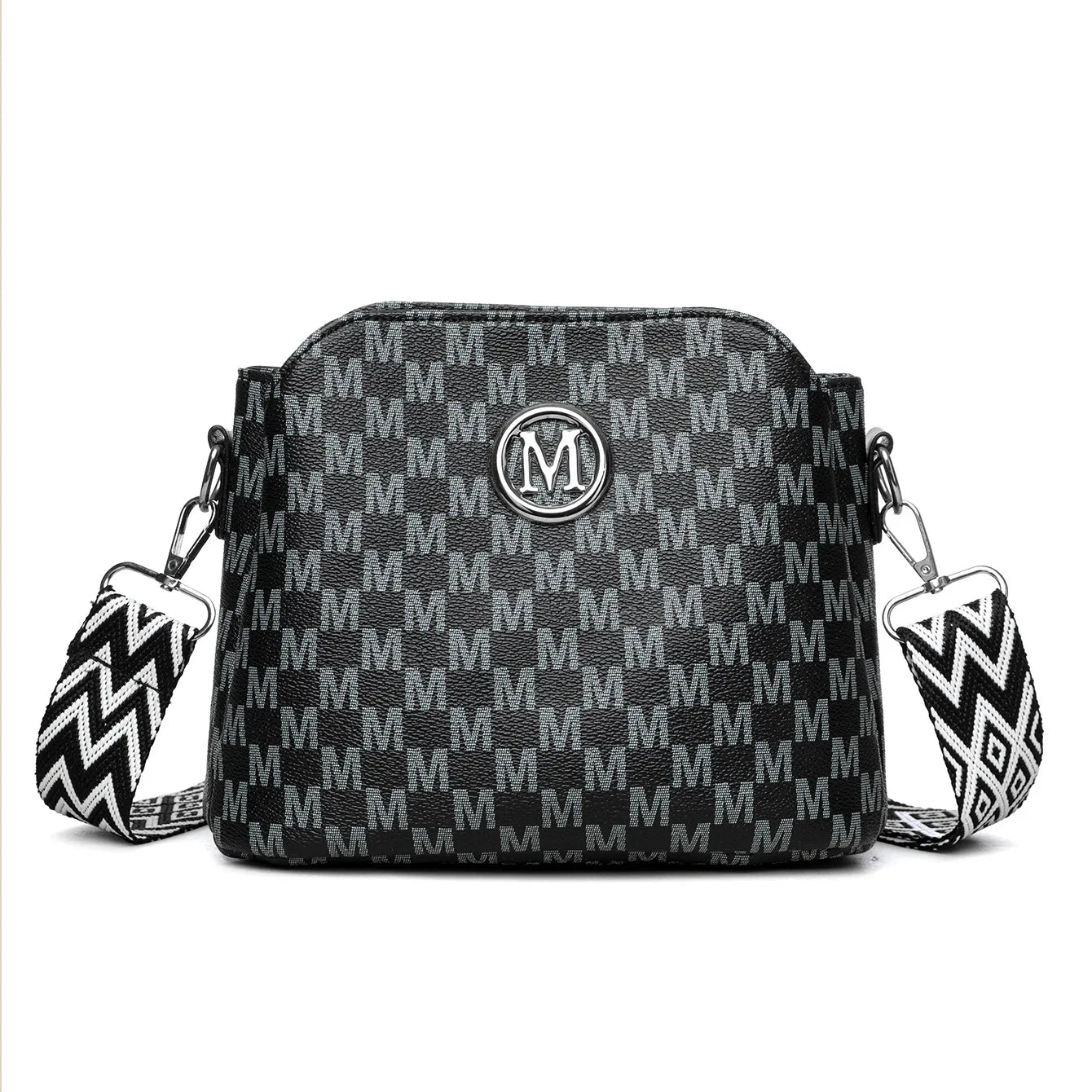 Synthetic Faux Leather Shoulder Bag For Women