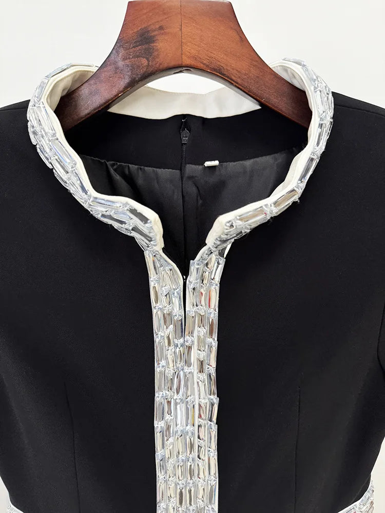 HIGH STREET Newest Fashion 2026 Designer Party Women's Luxurious Diamonds
