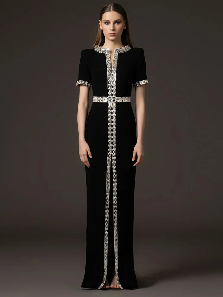 HIGH STREET Newest Fashion 2026 Designer Party Women's Luxurious Diamonds