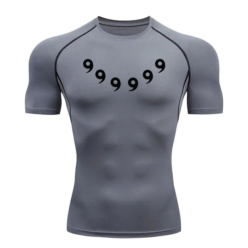 Anime Compression Set Running Sport Fitness Suit for Men