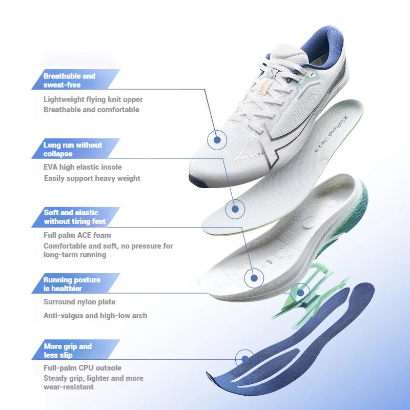 Xtep 2000km Plus Running Shoes 2026 Asian Design