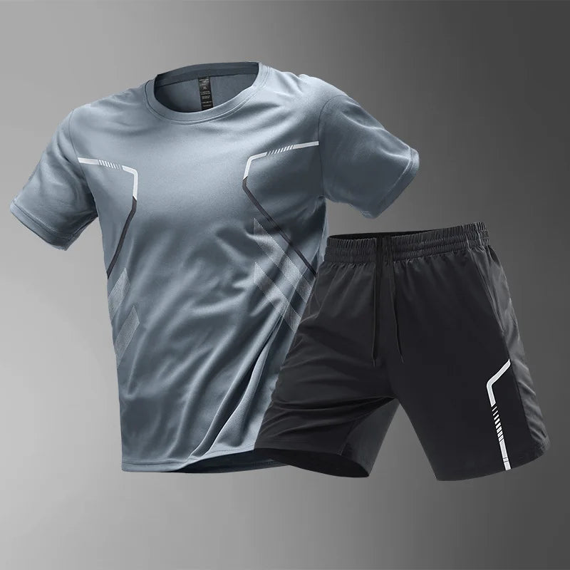 Men's Quick Drying Running Sets Breathable Outdoor Sports