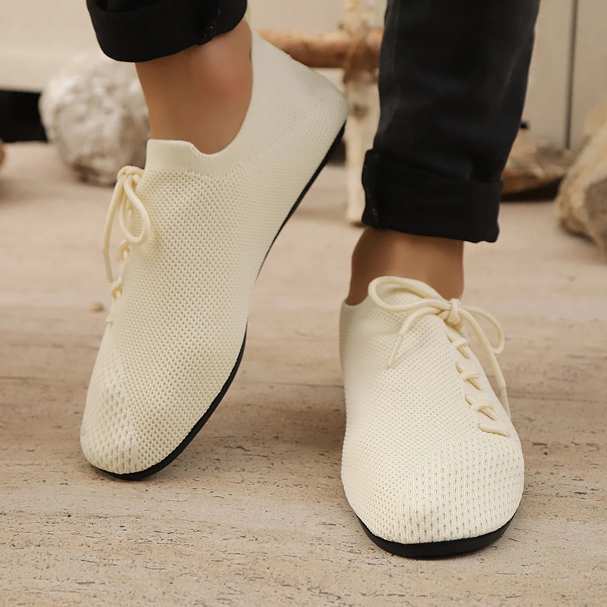 Breathable Mesh Loafers for Men Anti-Slip Driving Shoes