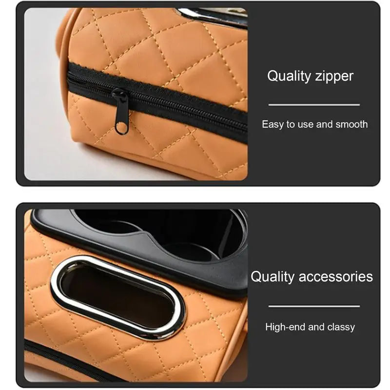 Universal Auto Center Console Armrest Coverwith Cup Holder