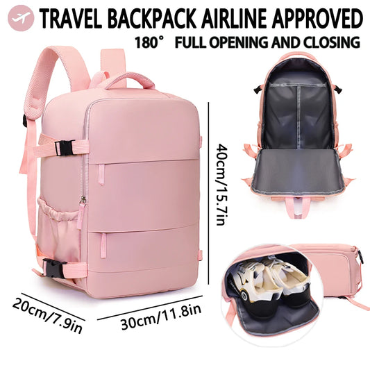 Travel Backpack Airline Approved Easyjet Wizz Air Large Capacity