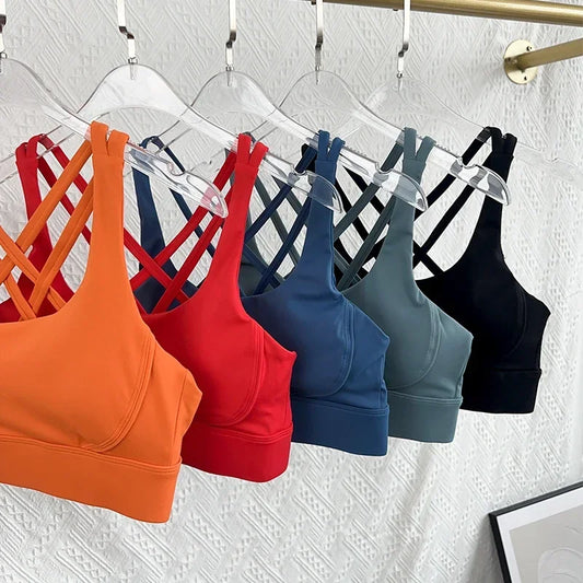 Fitness Tops Fashion Cross Back Women Sport Bra