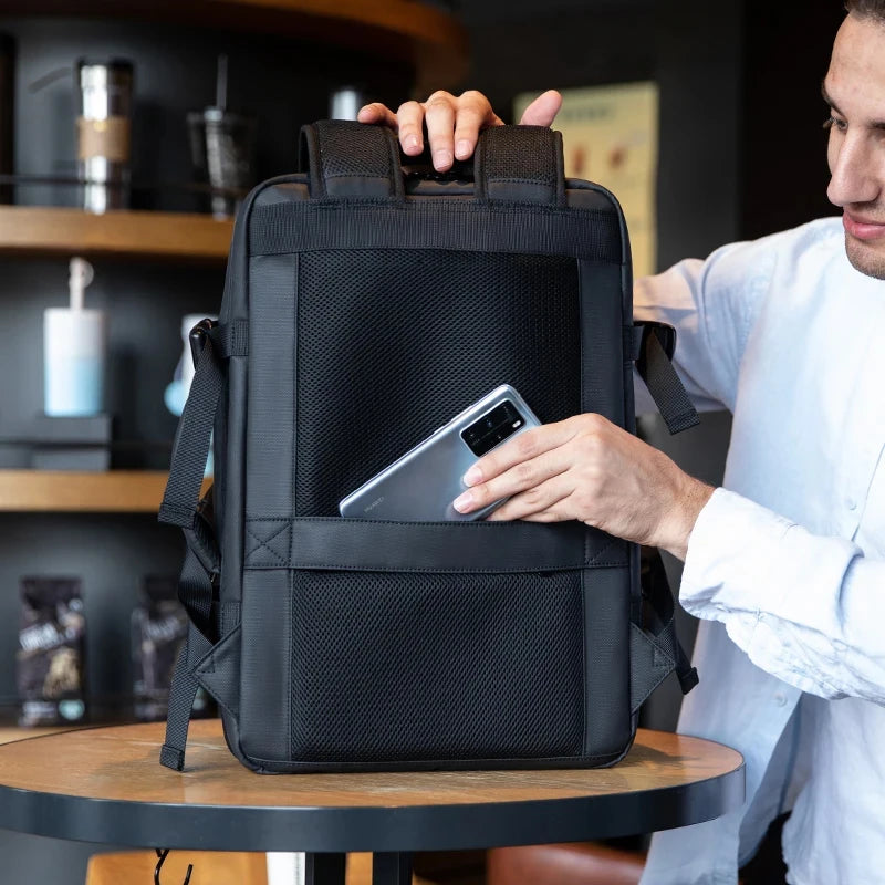 Expandable Men Backpack Waterproof Large Capacity
