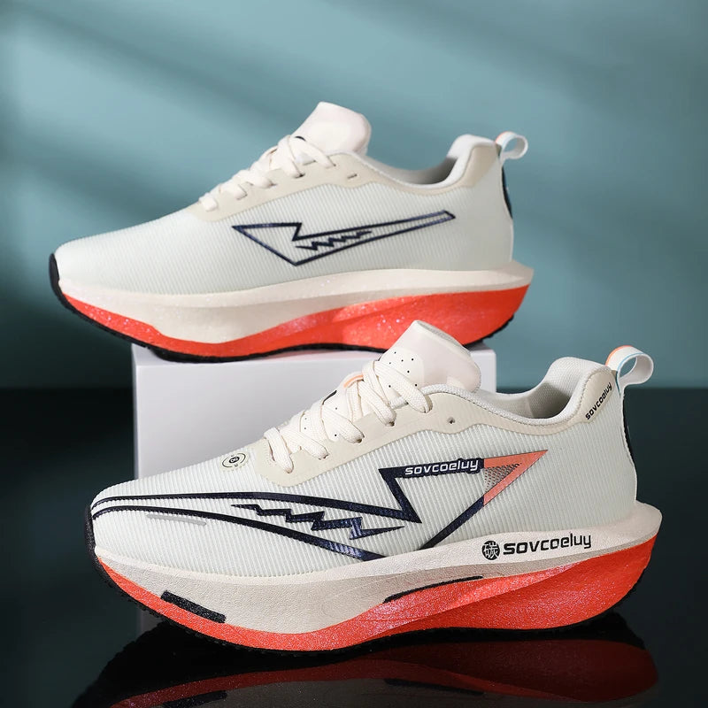 Running Shoes Carbon Board  Unisex Sports Breathable Lightweight Nonskid Sneakers