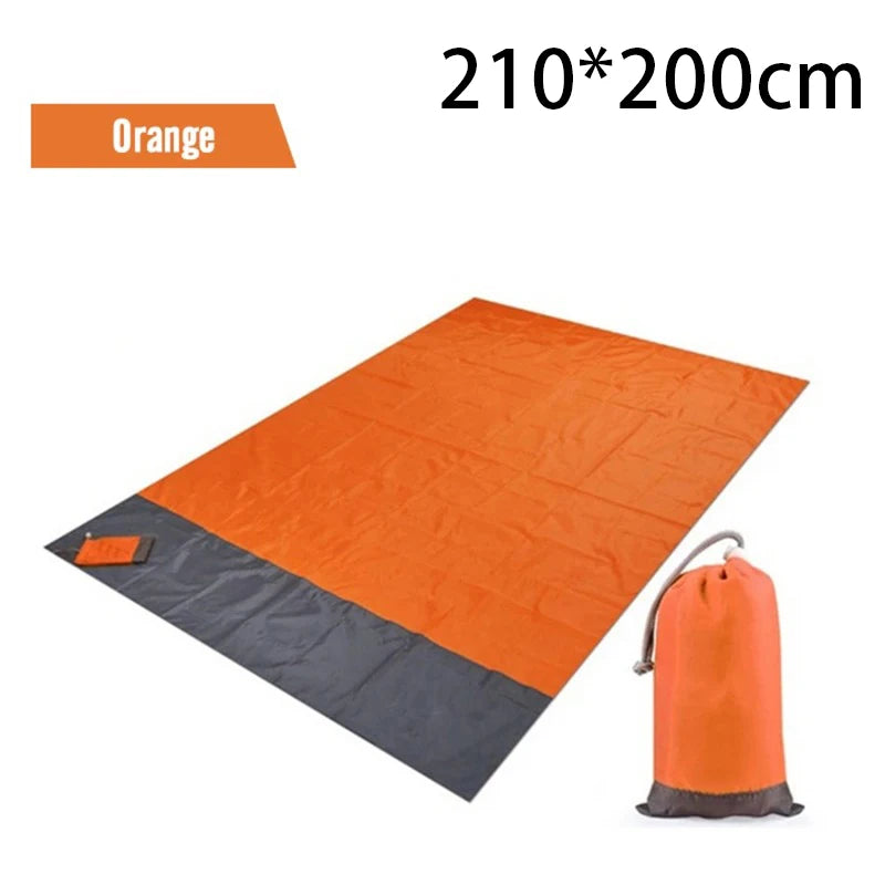 2x2.1m Waterproof Pocket Beach Blanket Folding for Outdoor activity