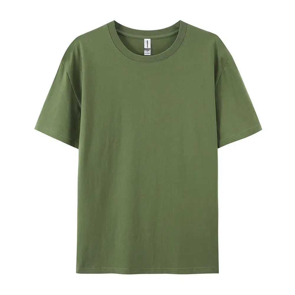 100% Cotton Solid T-shirts Women Sporty Short Sleeve