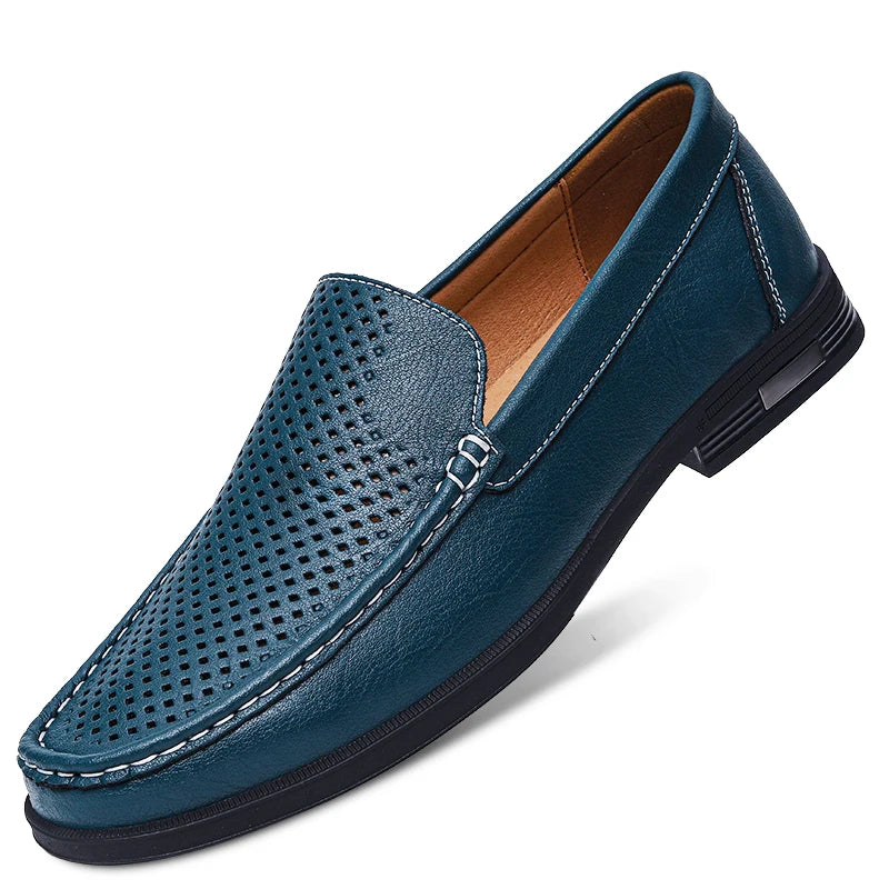 Genuine Leather Men Footwear Slip for Men Formal Shoes Loafers Moccasins