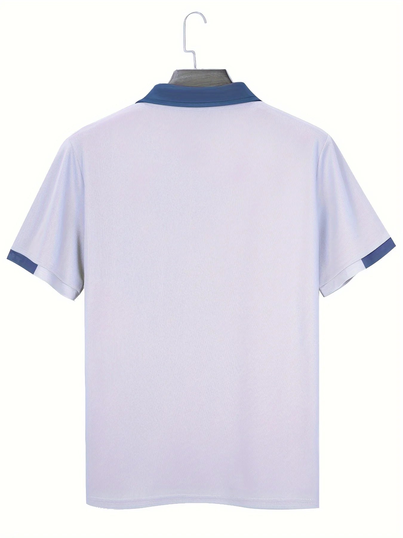 Men's Fashionable Color-Blocked Polo Shirt