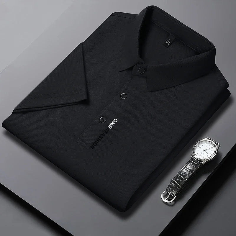 Men's Short Sleeve Solid Color Polo Shirt