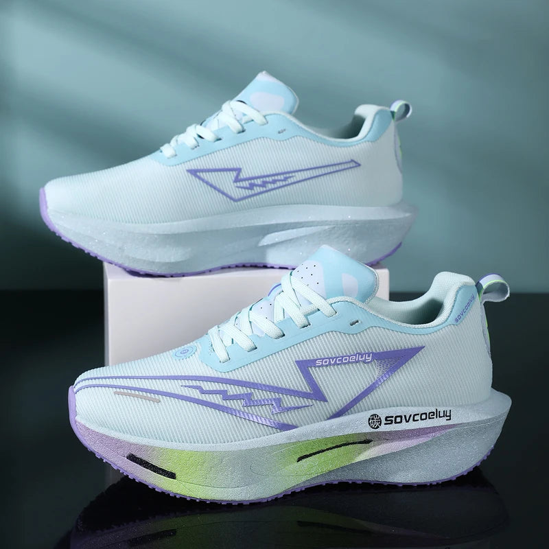 Running Shoes Carbon Board  Unisex Sports Breathable Lightweight Nonskid Sneakers