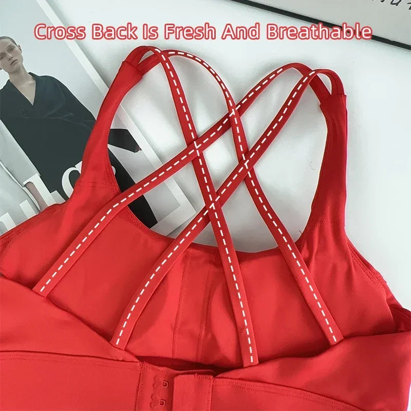 Fitness Tops Fashion Cross Back Women Sport Bra