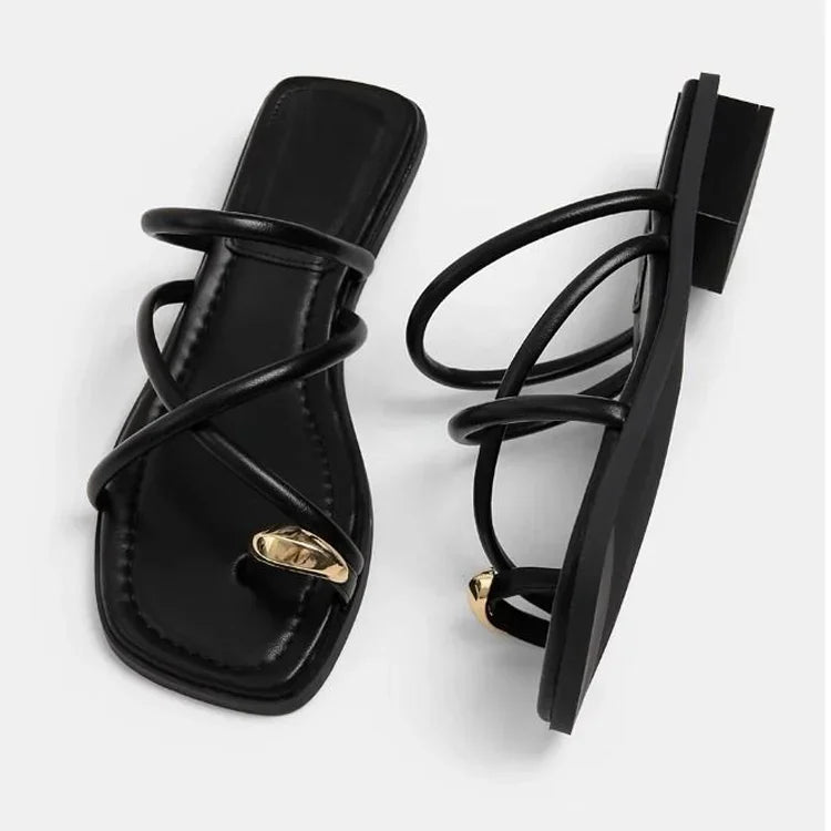 Stylish Women's Cross Strap Slide Sandals